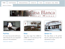 Tablet Screenshot of casablancaguesthouse.com